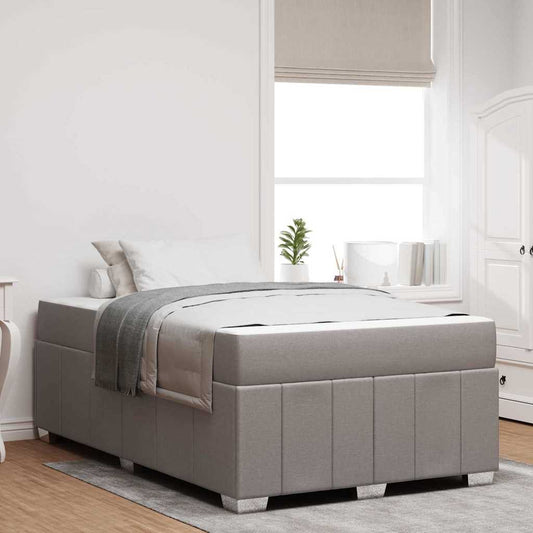 Bedframe met matras Taupe 120 x 200 cm Stof is nu te koop bij PeponiXL, paradijselijk wonen!