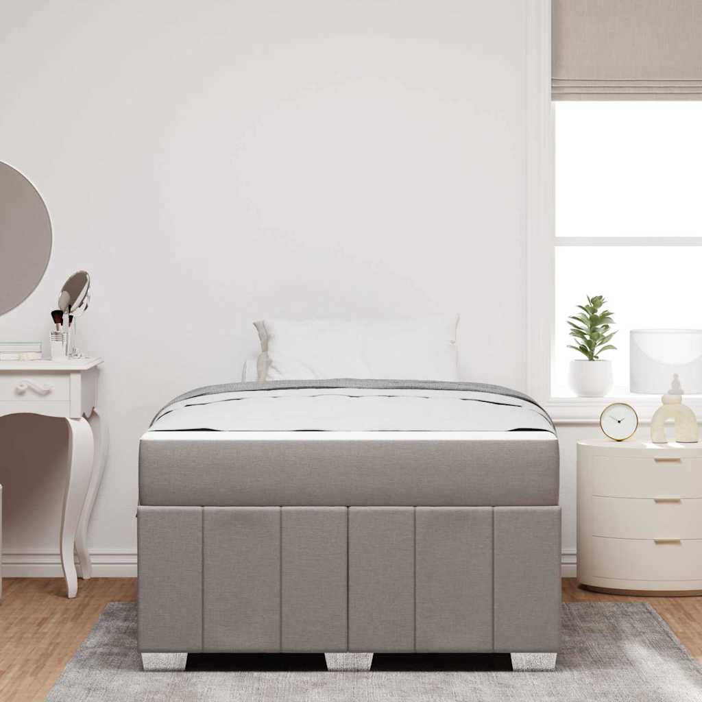 Bedframe met matras Taupe 120 x 200 cm Stof is nu te koop bij PeponiXL, paradijselijk wonen!