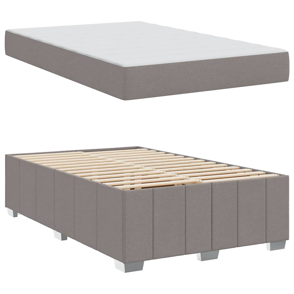 Bedframe met matras Taupe 120 x 200 cm Stof is nu te koop bij PeponiXL, paradijselijk wonen!