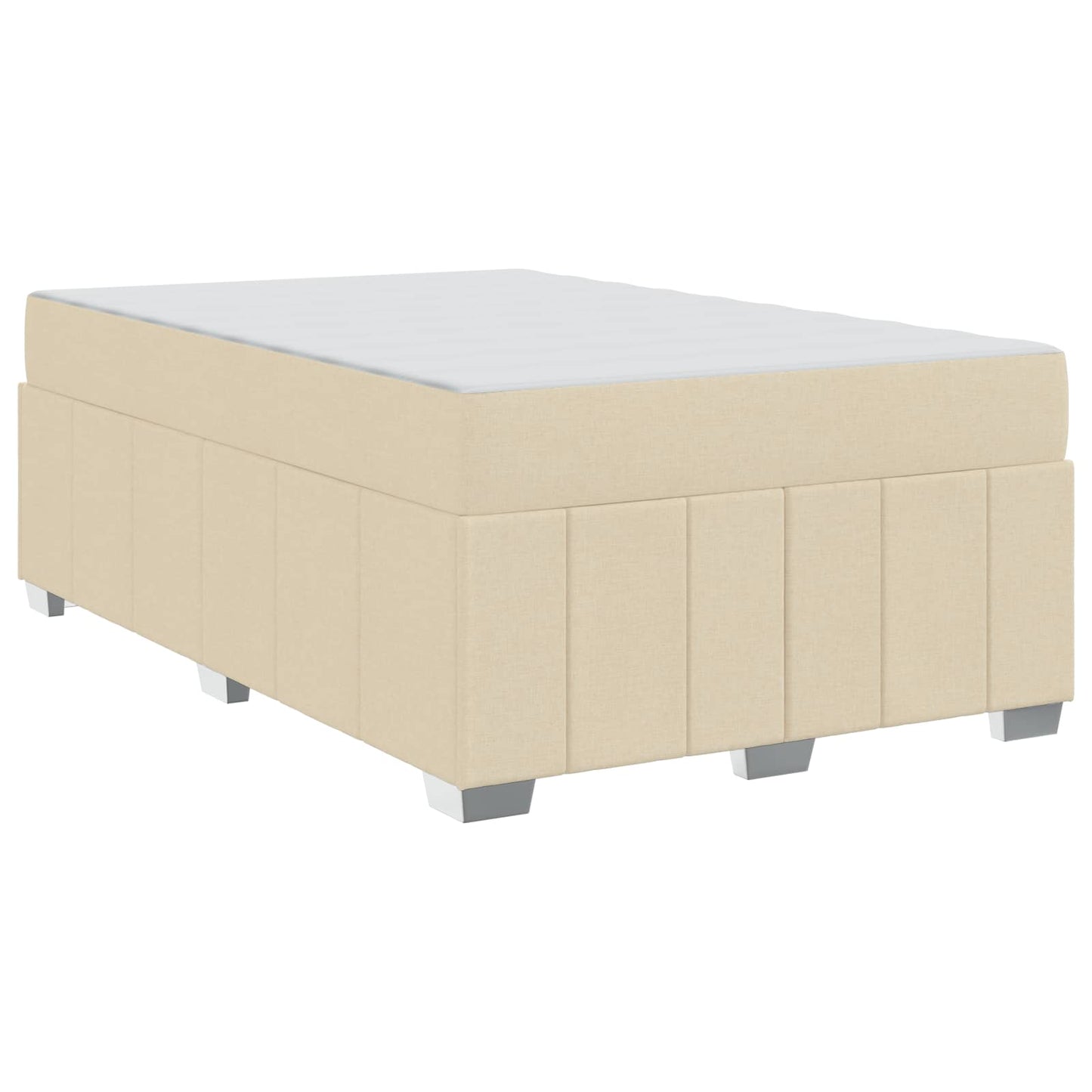 Bedframe met matras Crème 120 x 200 cm Stof is nu te koop bij PeponiXL, paradijselijk wonen!
