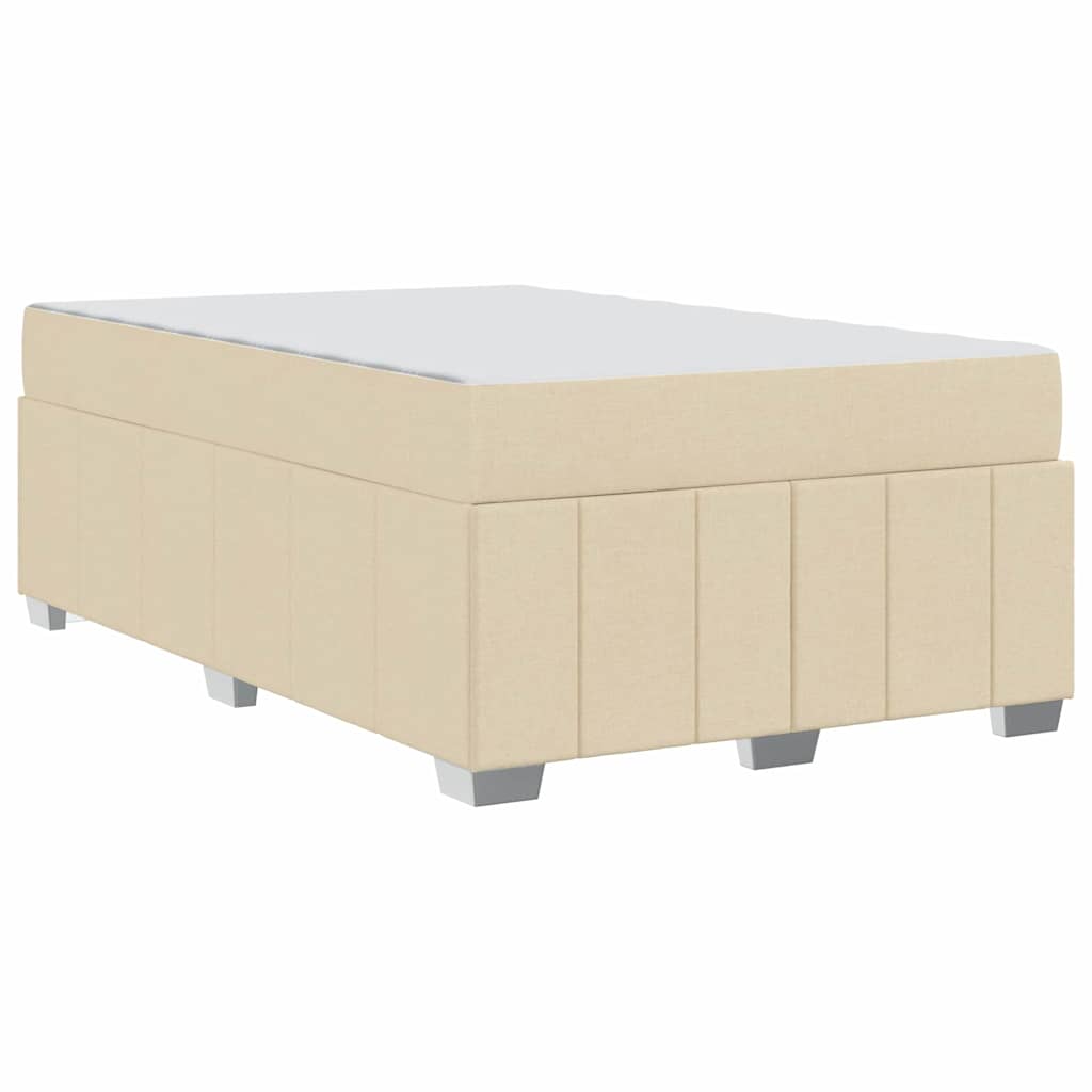 Bedframe met matras Crème 120 x 200 cm Stof is nu te koop bij PeponiXL, paradijselijk wonen!