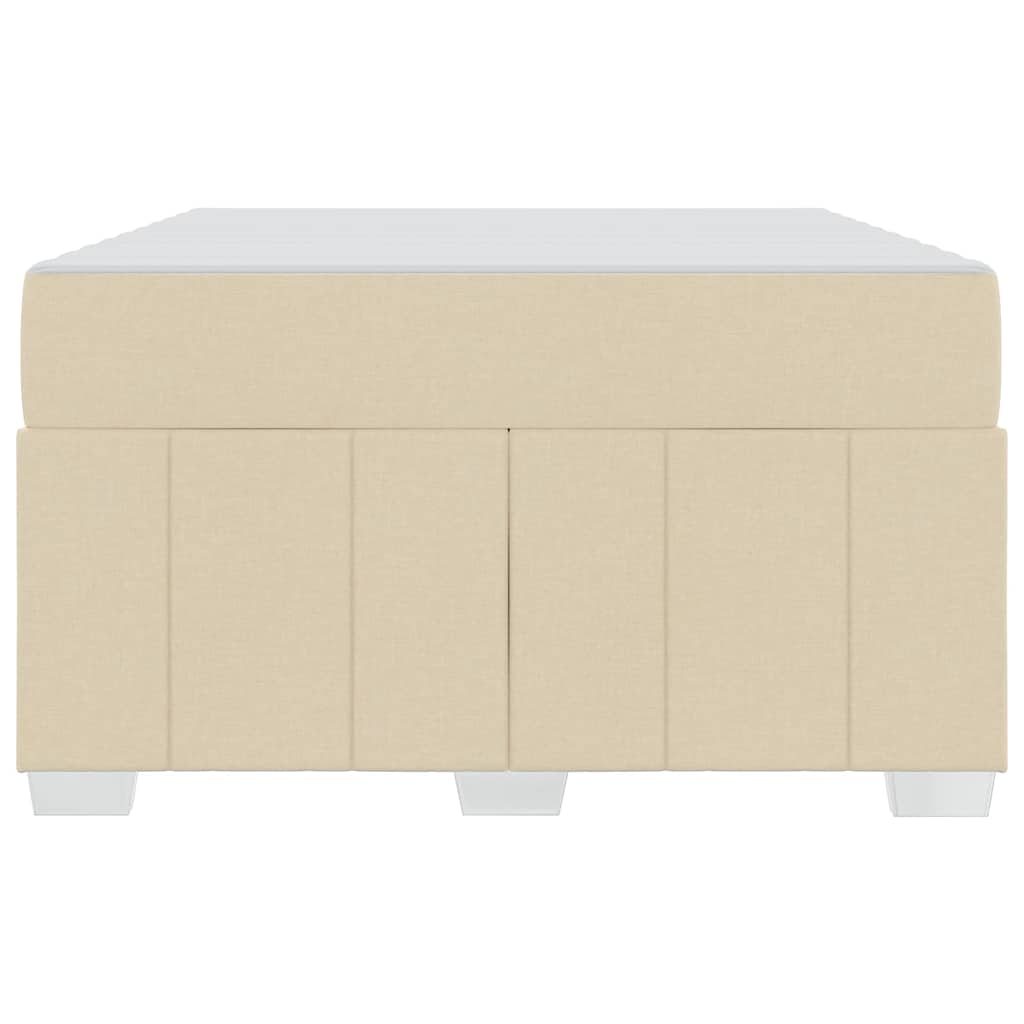 Bedframe met matras Crème 120 x 200 cm Stof is nu te koop bij PeponiXL, paradijselijk wonen!