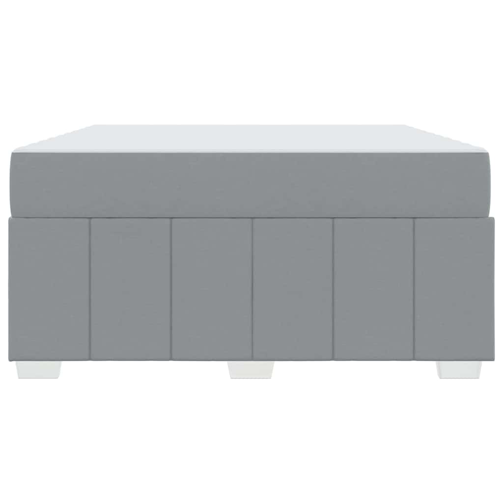Bedframe met matras Lichtgrijs 140 x 200 cm Stof is nu te koop bij PeponiXL, paradijselijk wonen!