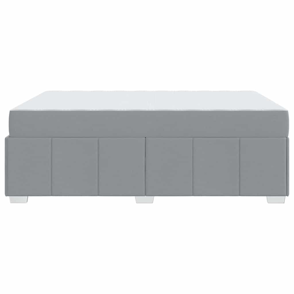 Bedframe met matras Lichtgrijs 140 x 200 cm Stof is nu te koop bij PeponiXL, paradijselijk wonen!