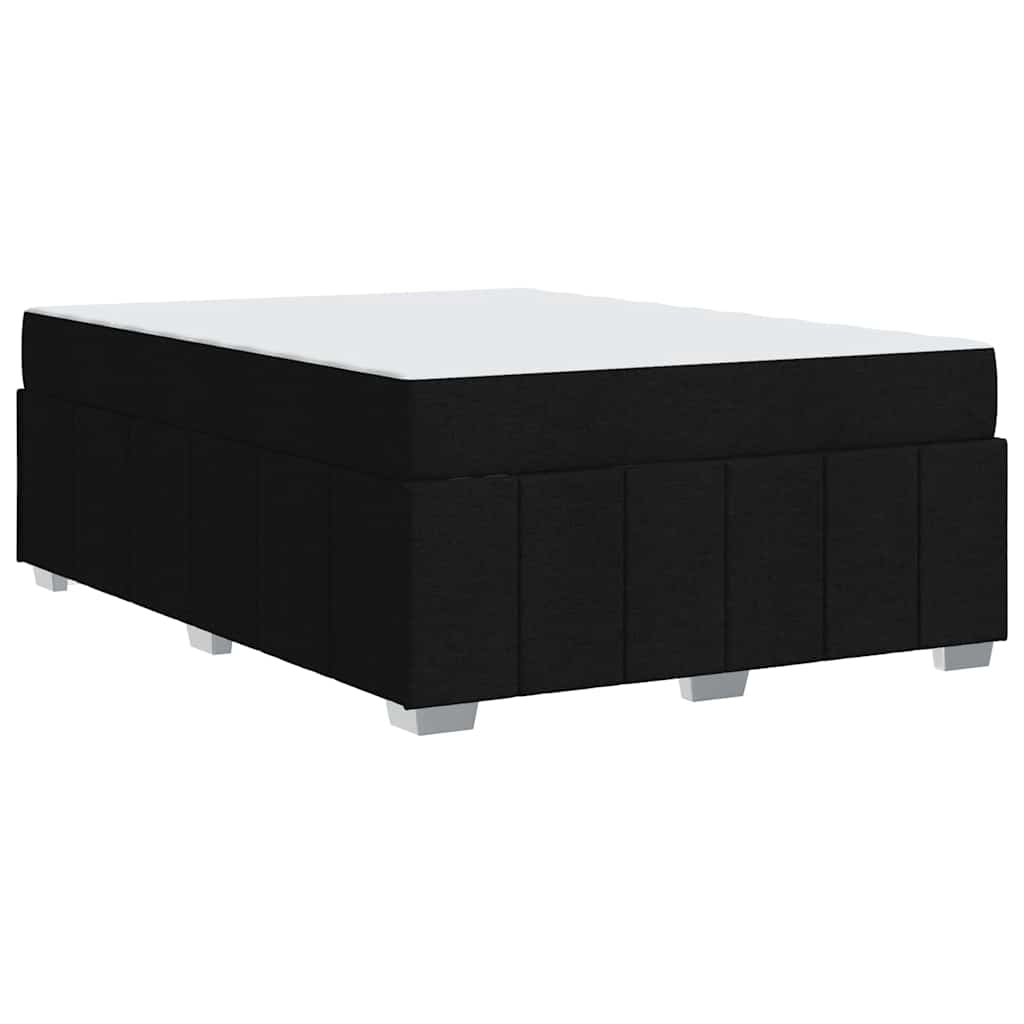 Bedframe met matras Zwart 140 x 200 cm Stof is nu te koop bij PeponiXL, paradijselijk wonen!