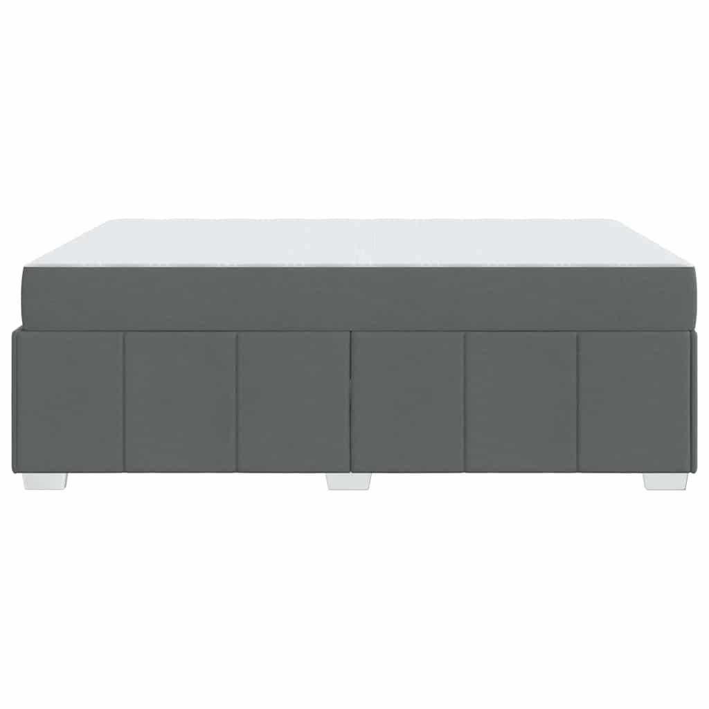 Bedframe met matras Donkergrijs 160 x 200 cm Stof is nu te koop bij PeponiXL, paradijselijk wonen!
