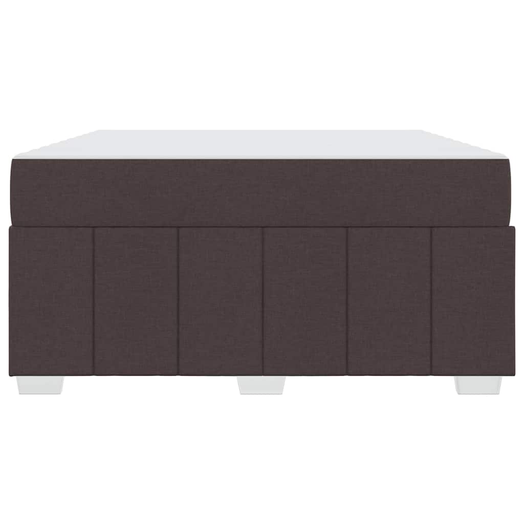 Bedframe met matras Donkerbruin 160 x 200 cm Stof