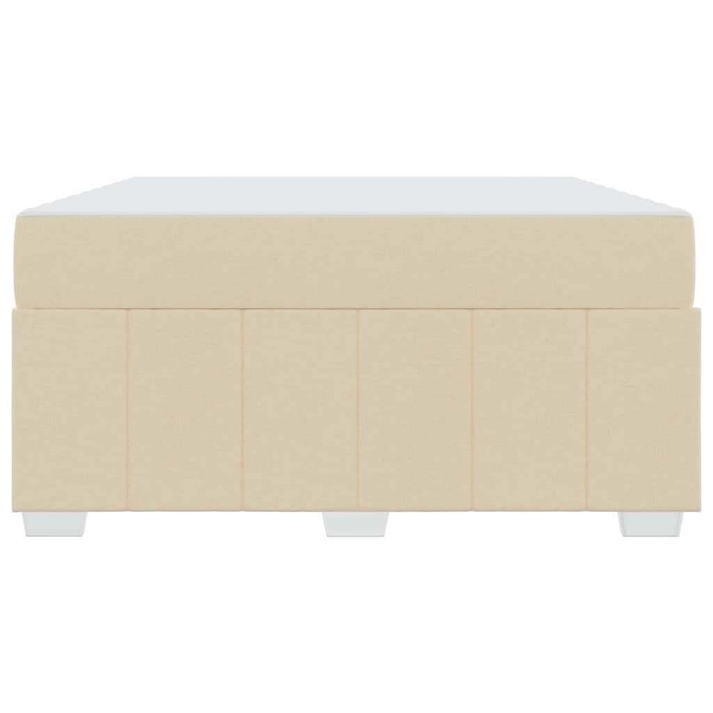 Bedframe met matras Crème 160 x 200 cm Stof is nu te koop bij PeponiXL, paradijselijk wonen!