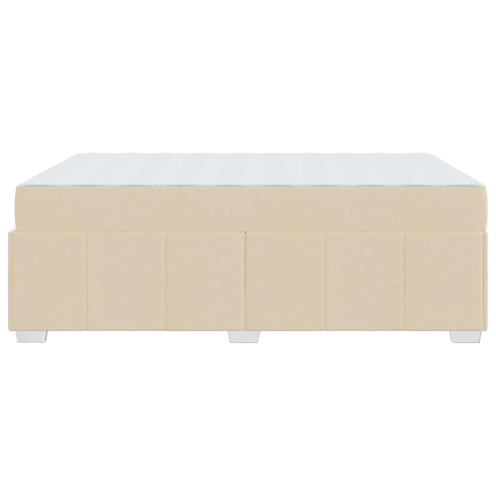 Bedframe met matras Crème 160 x 200 cm Stof is nu te koop bij PeponiXL, paradijselijk wonen!