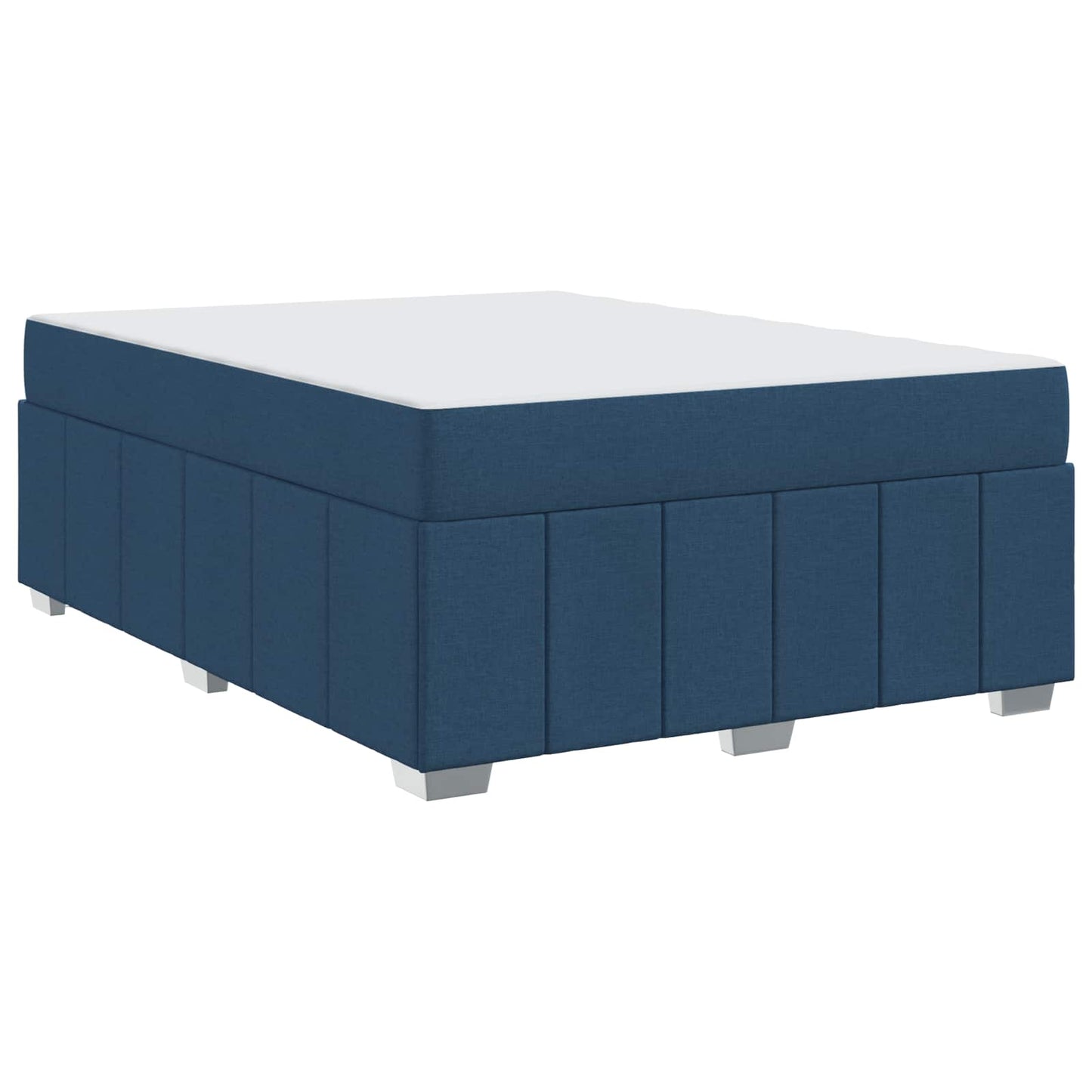 Bedframe met matras Blauw 160 x 200 cm Stof is nu te koop bij PeponiXL, paradijselijk wonen!