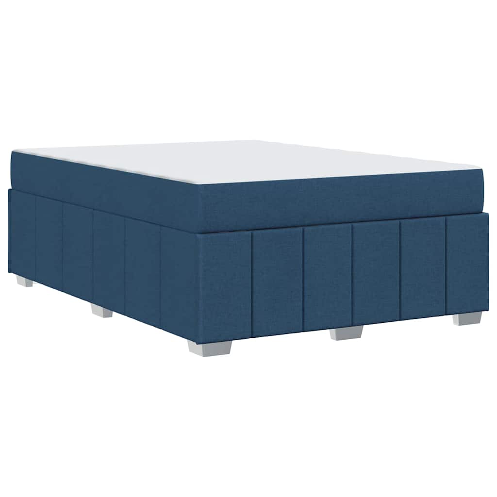 Bedframe met matras Blauw 160 x 200 cm Stof is nu te koop bij PeponiXL, paradijselijk wonen!