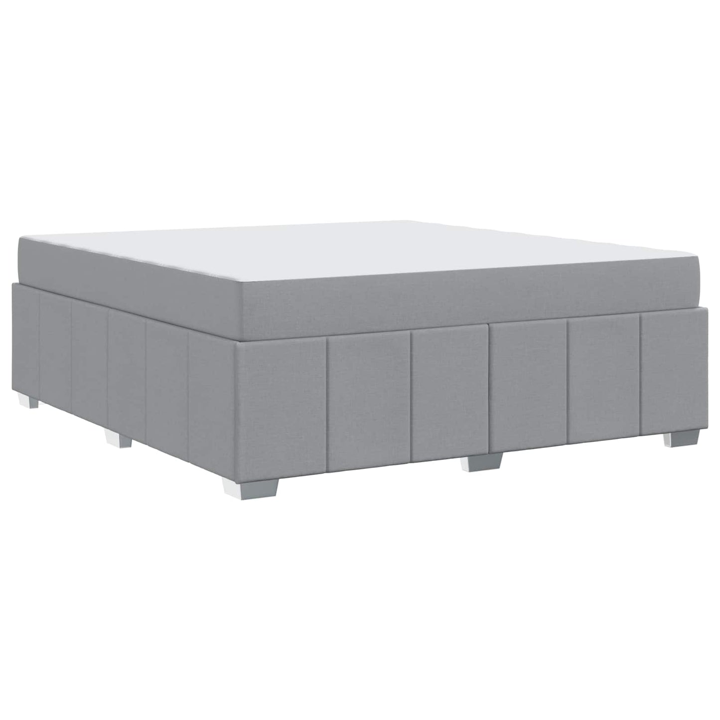 Bedframe met matras Lichtgrijs 180 x 200 cm Stof is nu te koop bij PeponiXL, paradijselijk wonen!
