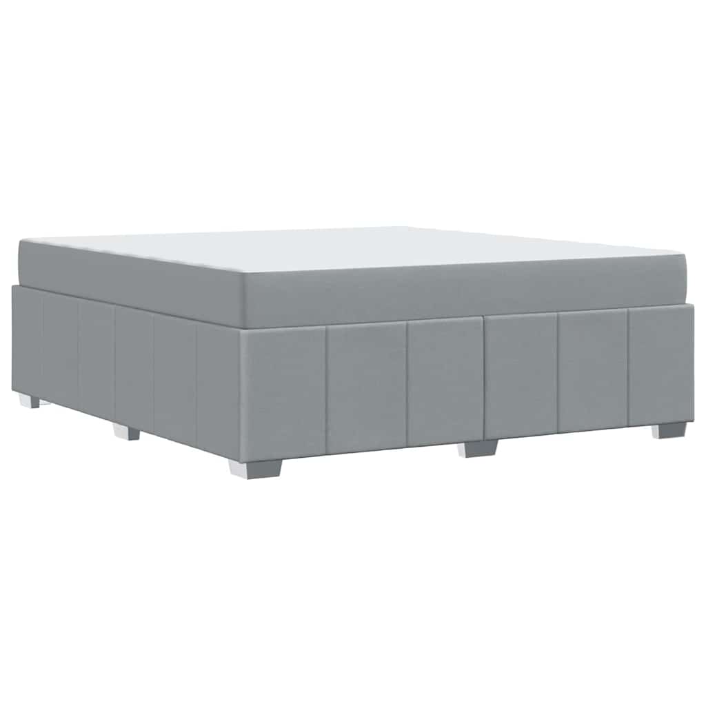 Bedframe met matras Lichtgrijs 180 x 200 cm Stof is nu te koop bij PeponiXL, paradijselijk wonen!