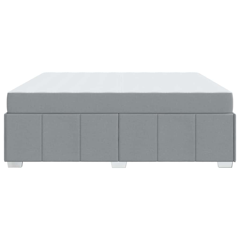 Bedframe met matras Lichtgrijs 180 x 200 cm Stof is nu te koop bij PeponiXL, paradijselijk wonen!