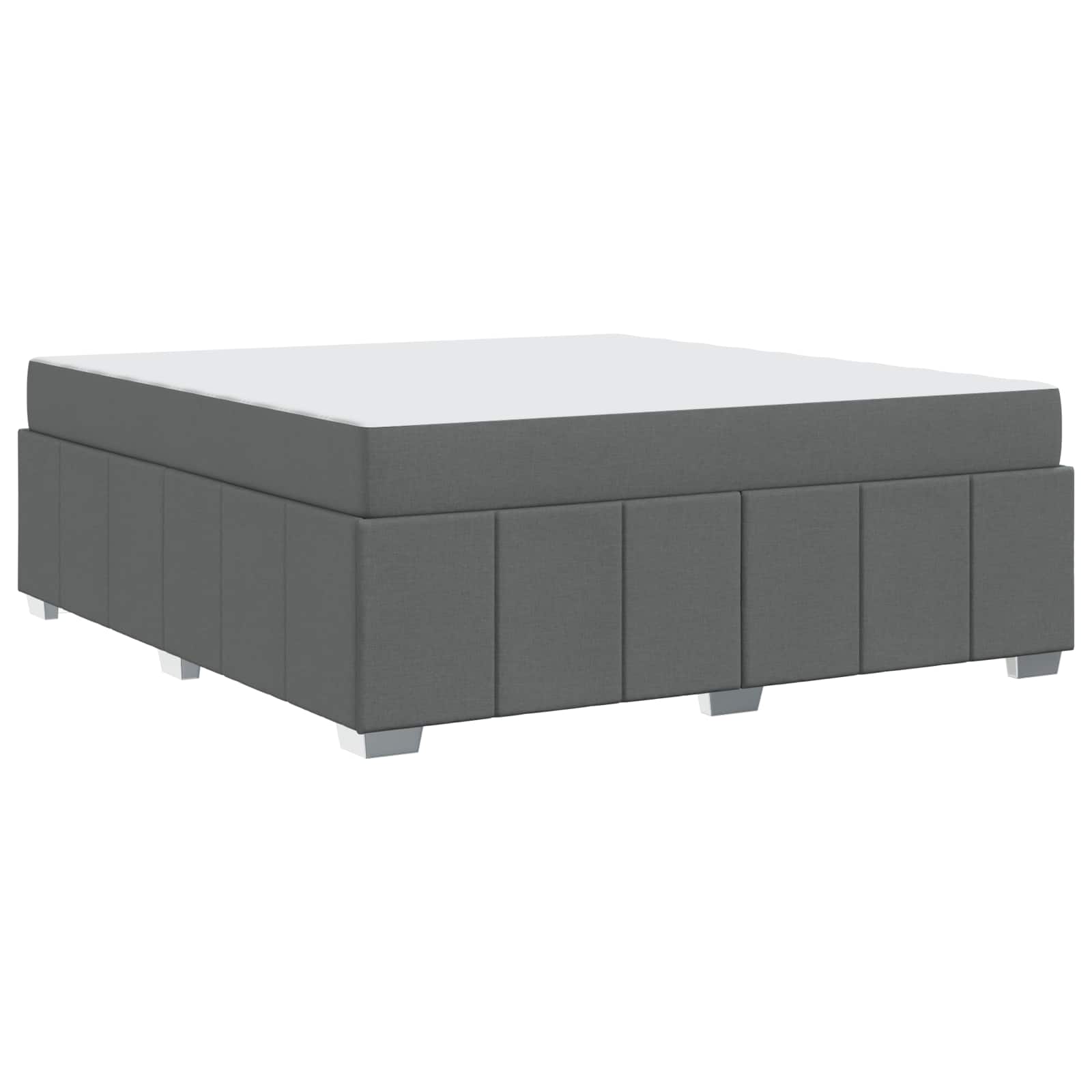 Bedframe met matras Donkergrijs 180 x 200 cm Stof is nu te koop bij PeponiXL, paradijselijk wonen!