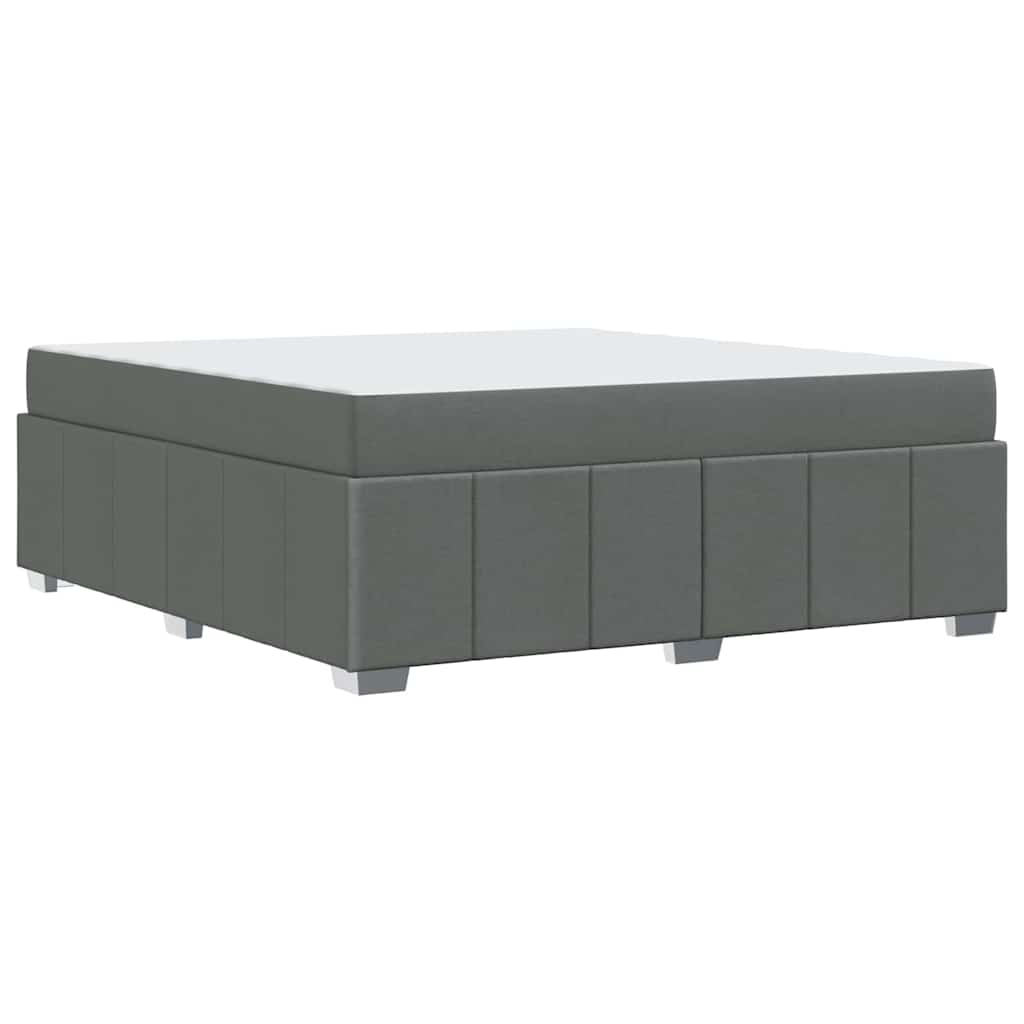 Bedframe met matras Donkergrijs 180 x 200 cm Stof is nu te koop bij PeponiXL, paradijselijk wonen!