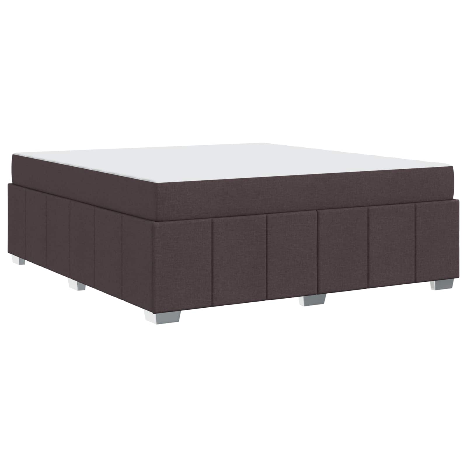 Bedframe met matras Donkerbruin 180 x 200 cm Stof is nu te koop bij PeponiXL, paradijselijk wonen!