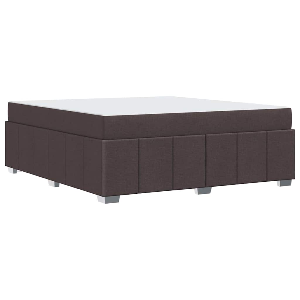 Bedframe met matras Donkerbruin 180 x 200 cm Stof is nu te koop bij PeponiXL, paradijselijk wonen!