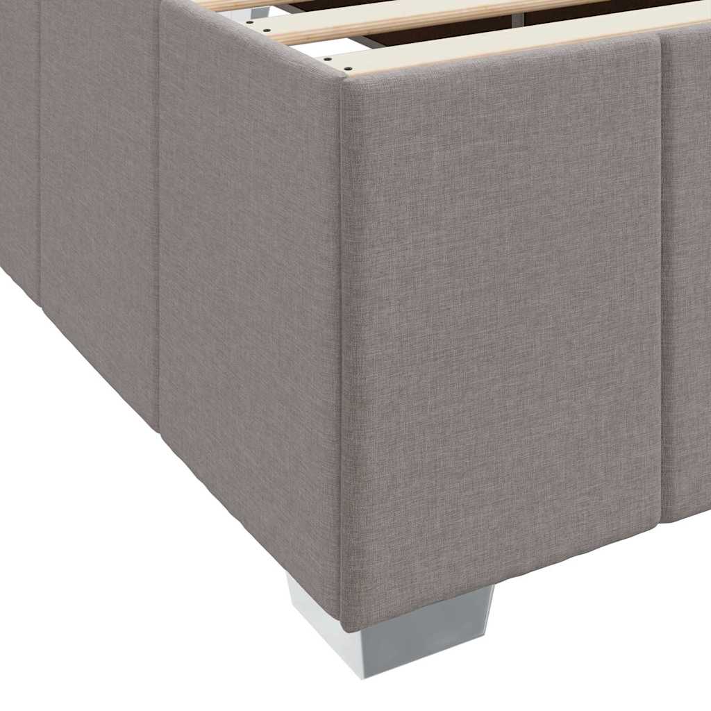 Bedframe met matras Taupe 180 x 200 cm Stof is nu te koop bij PeponiXL, paradijselijk wonen!