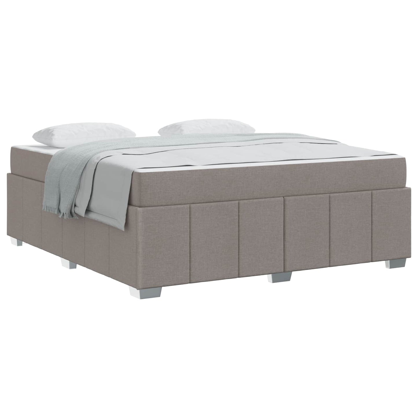 Bedframe met matras Taupe 180 x 200 cm Stof is nu te koop bij PeponiXL, paradijselijk wonen!