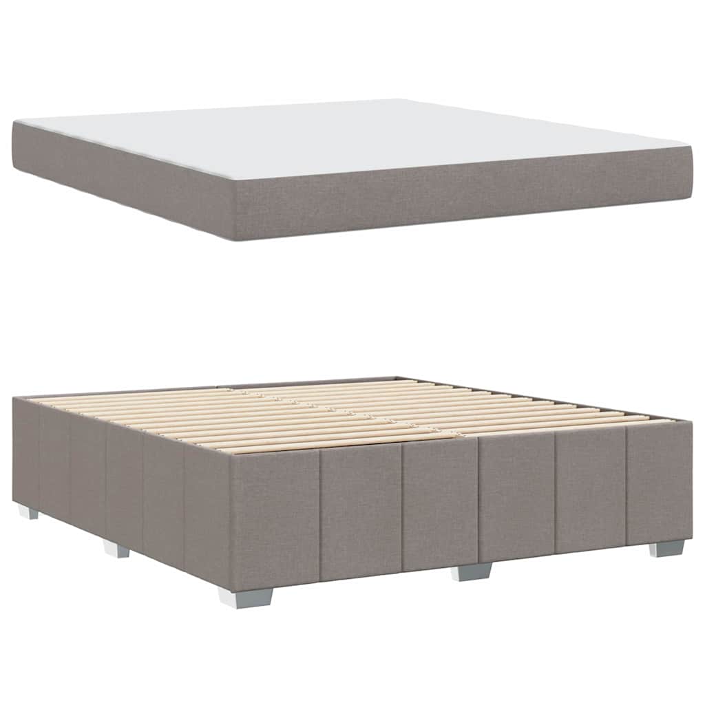 Bedframe met matras Taupe 180 x 200 cm Stof is nu te koop bij PeponiXL, paradijselijk wonen!