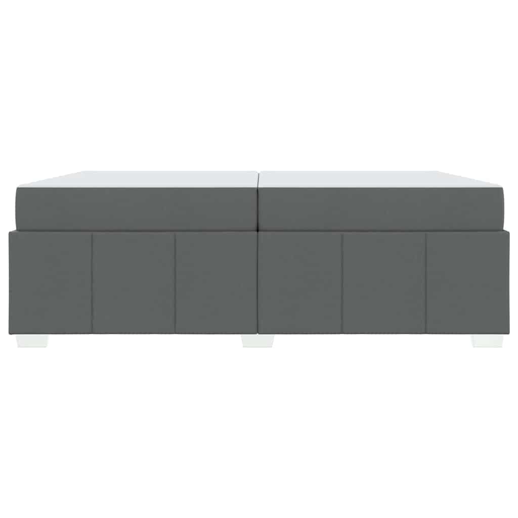 Bedframe met matras Donkergrijs 200 x 200 cm Stof is nu te koop bij PeponiXL, paradijselijk wonen!