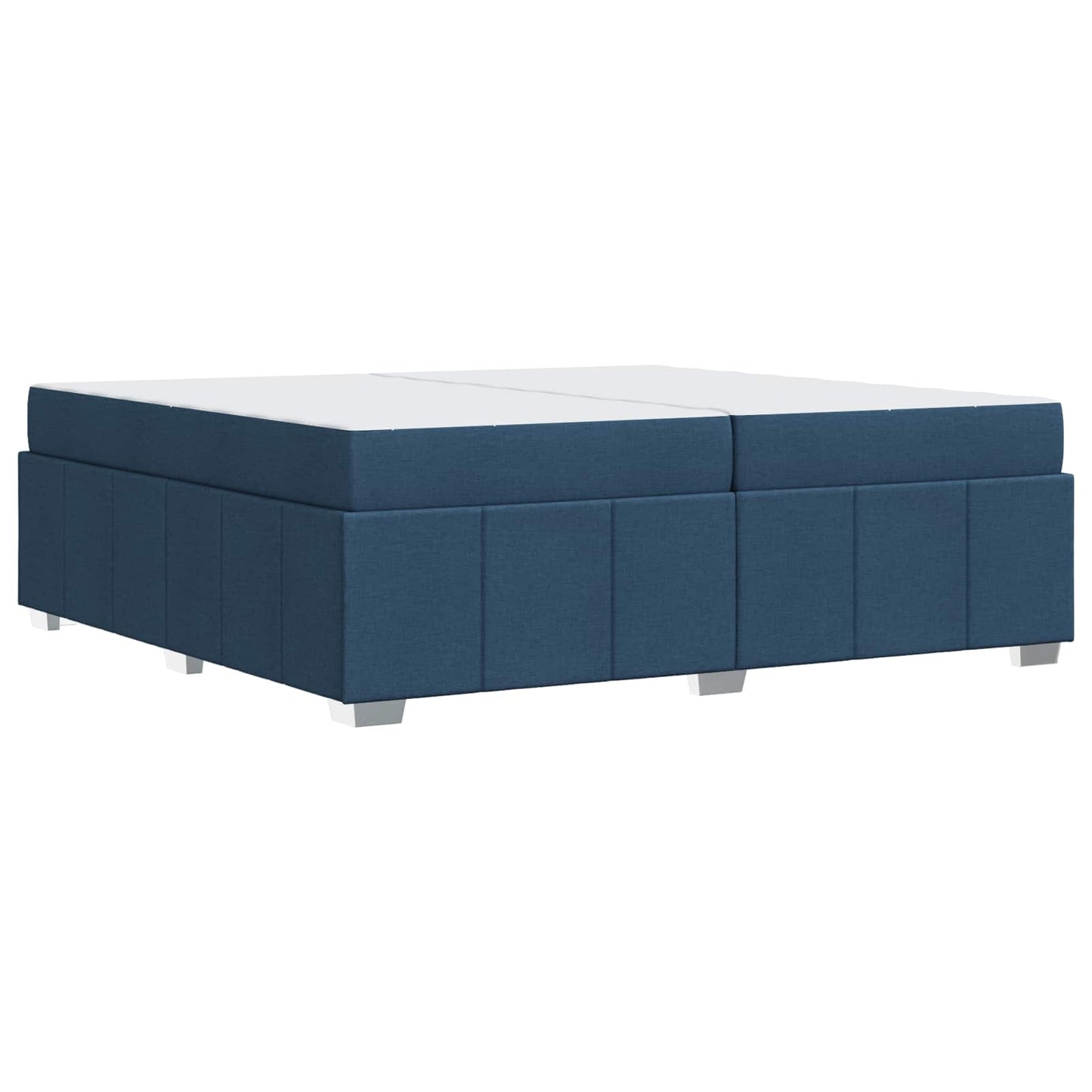Bedframe met matras Blauw 200 x 200 cm Stof is nu te koop bij PeponiXL, paradijselijk wonen!
