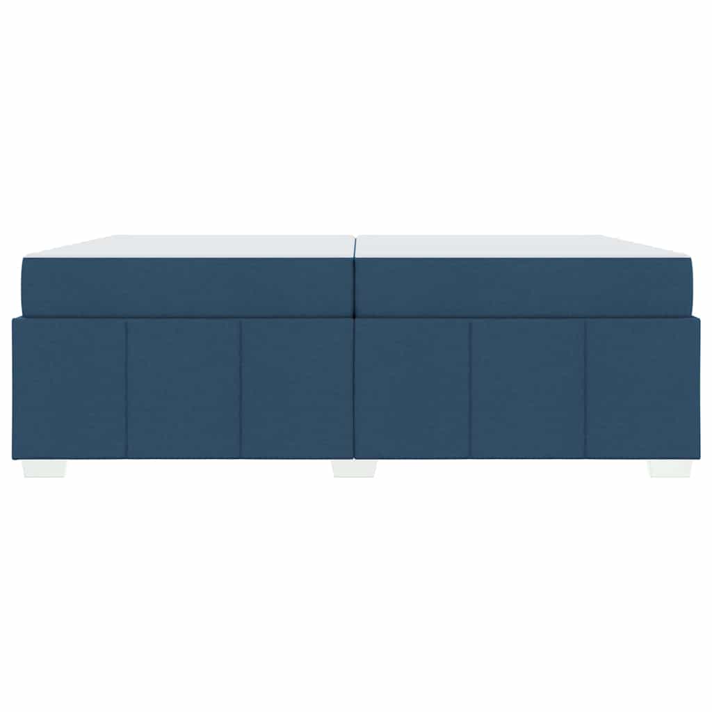 Bedframe met matras Blauw 200 x 200 cm Stof is nu te koop bij PeponiXL, paradijselijk wonen!