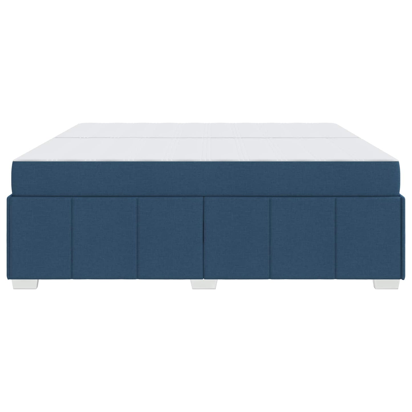 Bedframe met matras Blauw 200 x 200 cm Stof is nu te koop bij PeponiXL, paradijselijk wonen!