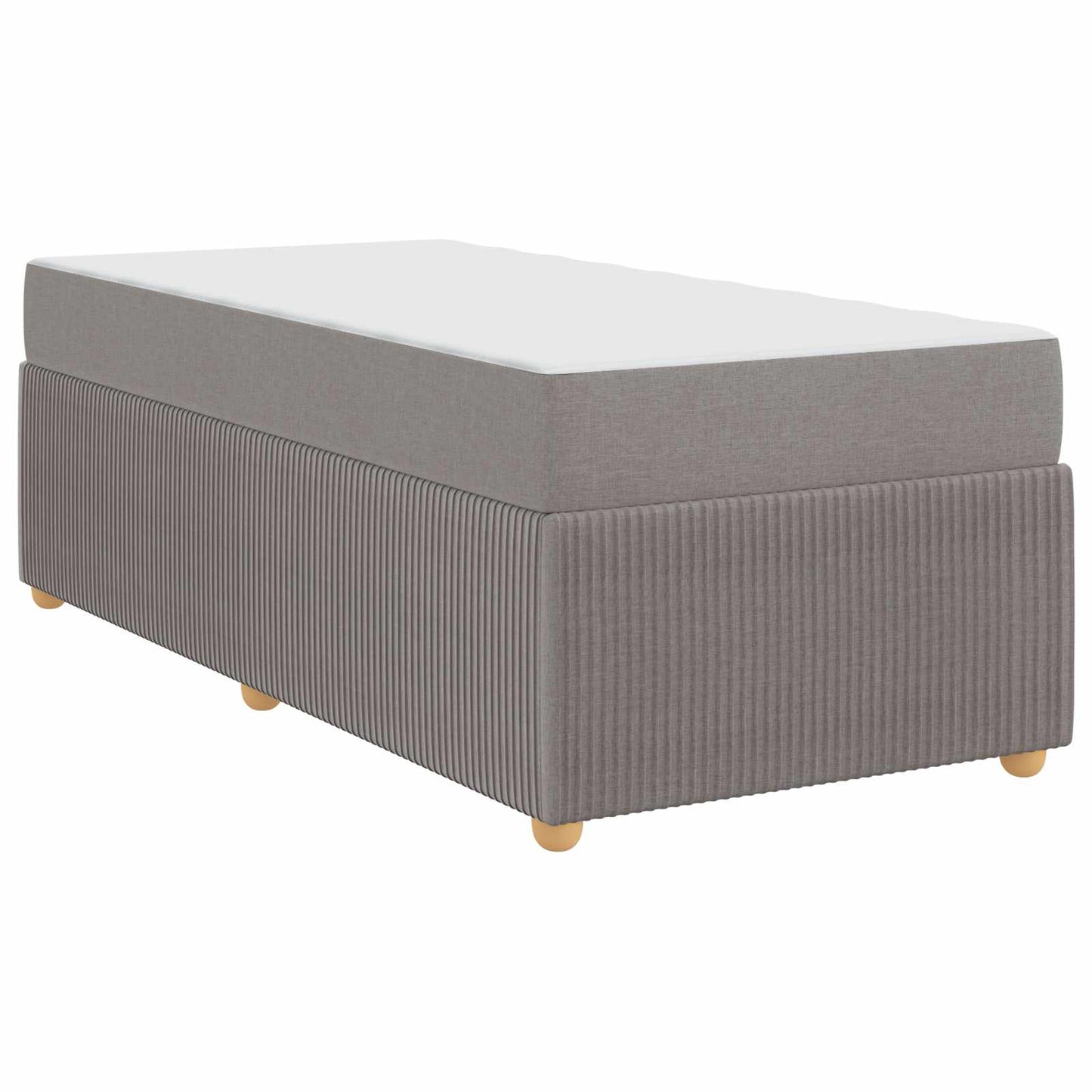 Bedframe met matras Taupe 80 x 200 cm Stof is nu te koop bij PeponiXL, paradijselijk wonen!