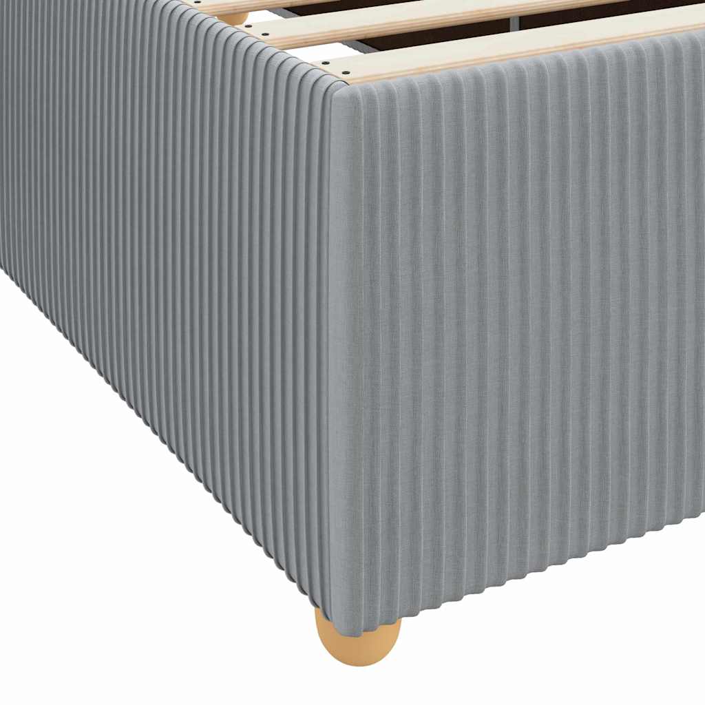 Bedframe met matras Lichtgrijs 90 x 190 cm Stof is nu te koop bij PeponiXL, paradijselijk wonen!