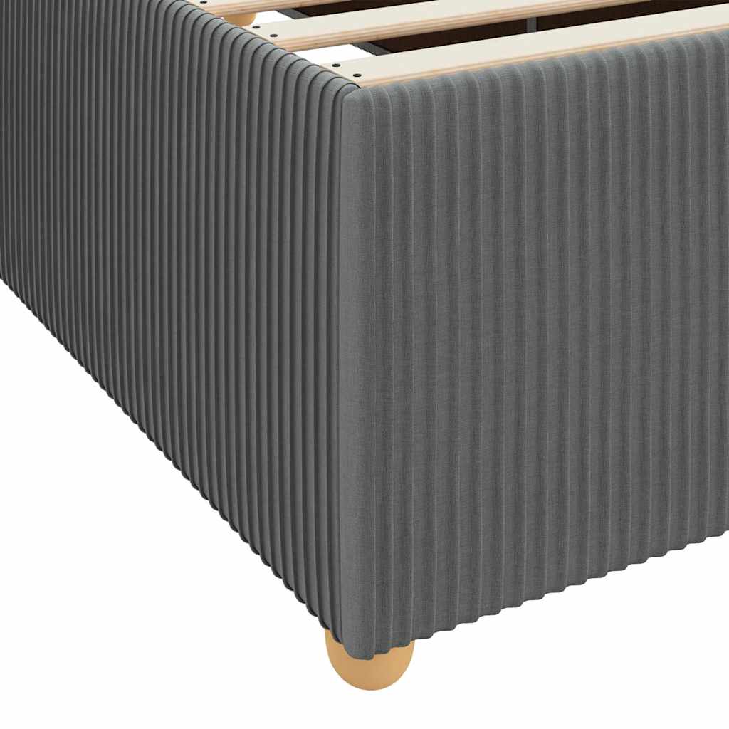 Bedframe met matras Donkergrijs 90 x 190 cm Stof is nu te koop bij PeponiXL, paradijselijk wonen!