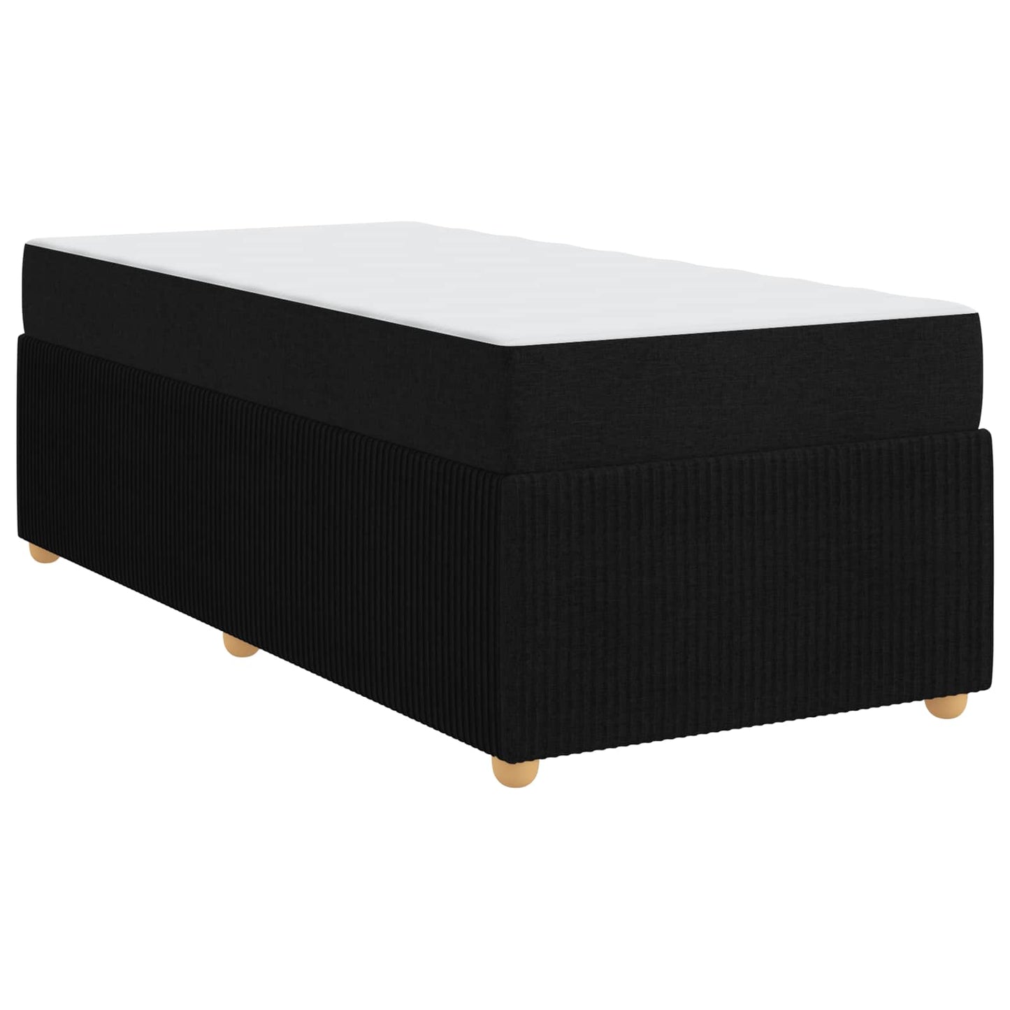 Bedframe met matras Zwart 90 x 190 cm Stof is nu te koop bij PeponiXL, paradijselijk wonen!