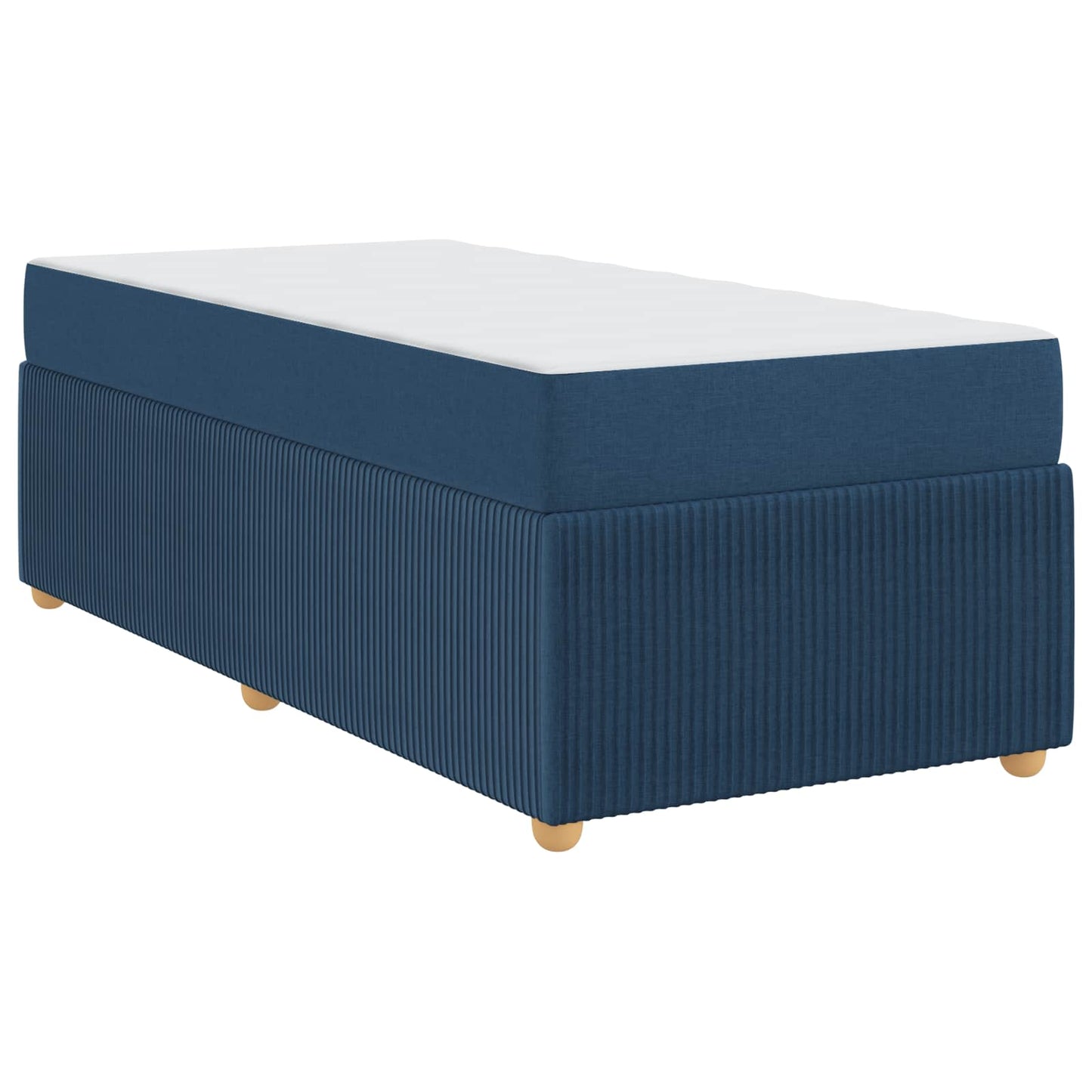 Bedframe met matras Blauw 90 x 190 cm Stof is nu te koop bij PeponiXL, paradijselijk wonen!