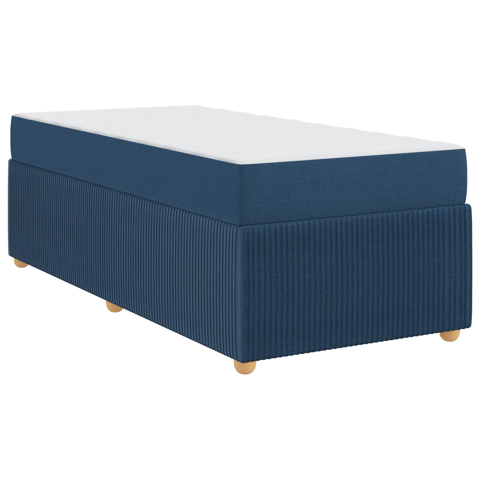 Bedframe met matras Blauw 90 x 190 cm Stof is nu te koop bij PeponiXL, paradijselijk wonen!