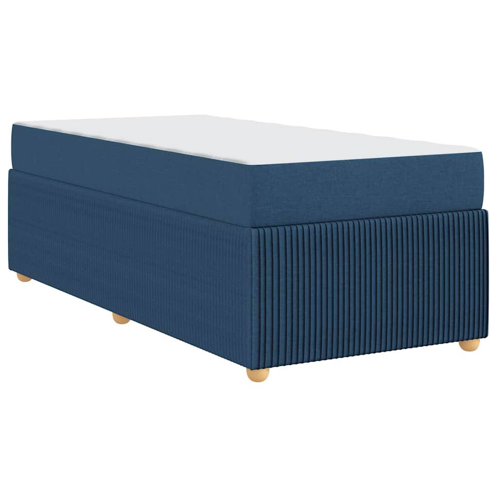 Bedframe met matras Blauw 90 x 190 cm Stof is nu te koop bij PeponiXL, paradijselijk wonen!