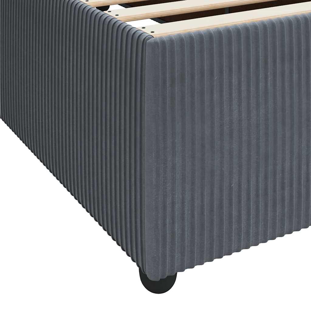 Bedframe met matras Donkergrijs 90 x 190 cm Stof is nu te koop bij PeponiXL, paradijselijk wonen!