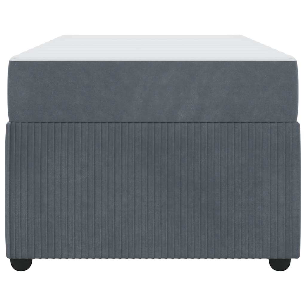 Bedframe met matras Donkergrijs 90 x 190 cm Stof is nu te koop bij PeponiXL, paradijselijk wonen!