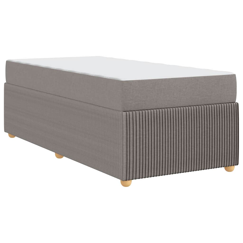 Bedframe met matras Taupe 90 x 200 cm Stof is nu te koop bij PeponiXL, paradijselijk wonen!