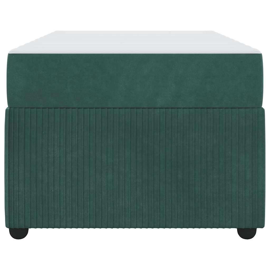 Bedframe met matras Donkergroen 90 x 200 cm Stof is nu te koop bij PeponiXL, paradijselijk wonen!