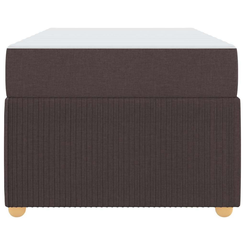 Bedframe met matras Donkerbruin 100 x 200 cm Stof is nu te koop bij PeponiXL, paradijselijk wonen!