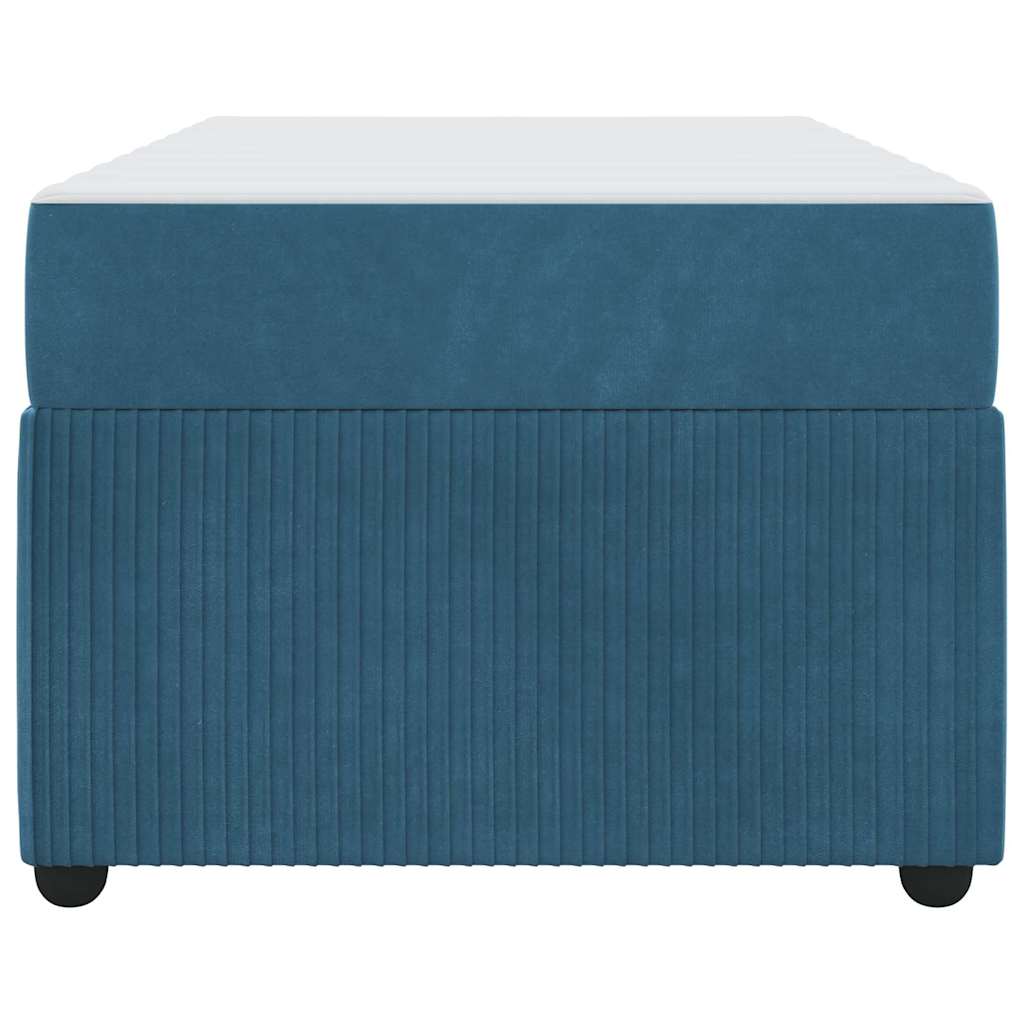 Bedframe met matras Blauw 100 x 200 cm Stof is nu te koop bij PeponiXL, paradijselijk wonen!