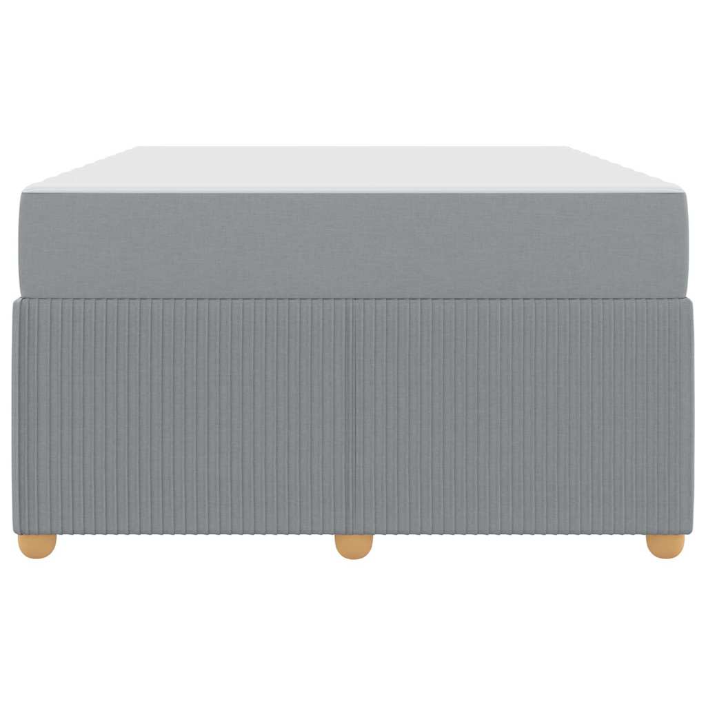 Bedframe met matras Lichtgrijs 120 x 190 cm Stof is nu te koop bij PeponiXL, paradijselijk wonen!