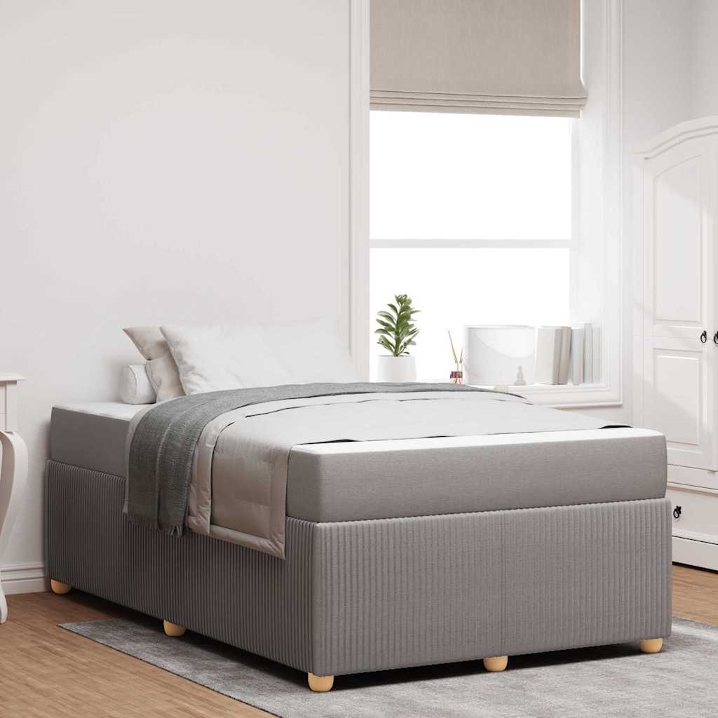 Bedframe met matras Taupe 120 x 190 cm Stof is nu te koop bij PeponiXL, paradijselijk wonen!