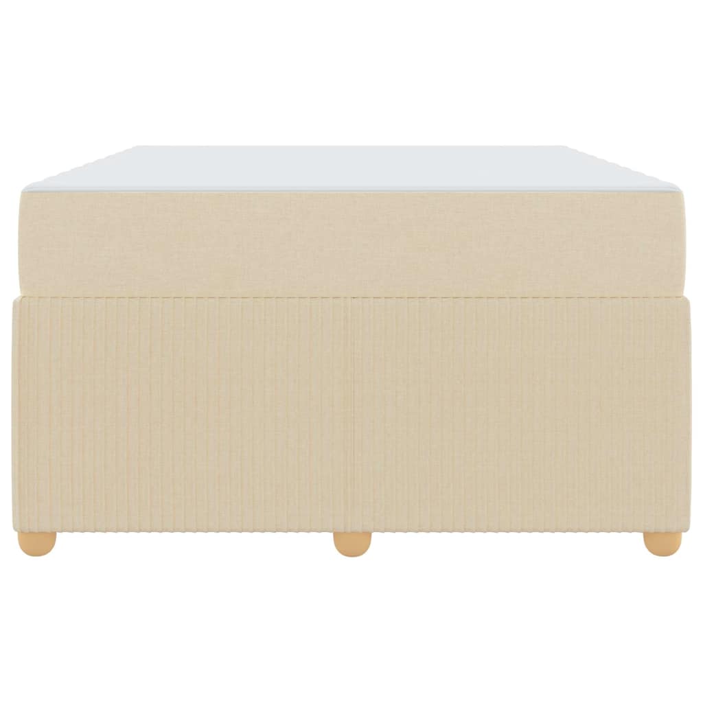 Bedframe met matras Crème 120 x 190 cm Stof is nu te koop bij PeponiXL, paradijselijk wonen!