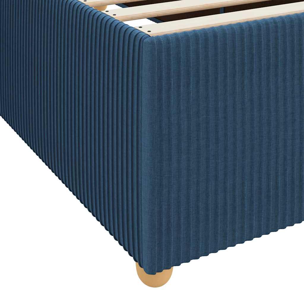 Bedframe met matras Blauw 120 x 190 cm Stof is nu te koop bij PeponiXL, paradijselijk wonen!