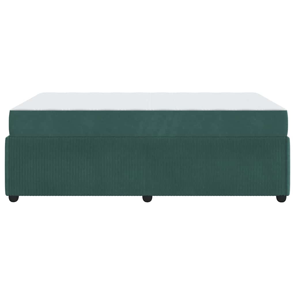 Bedframe met matras Donkergroen 120 x 190 cm Stof is nu te koop bij PeponiXL, paradijselijk wonen!