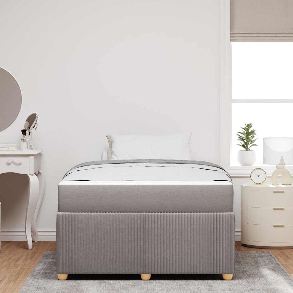 Bedframe met matras Taupe 120 x 200 cm Stof is nu te koop bij PeponiXL, paradijselijk wonen!