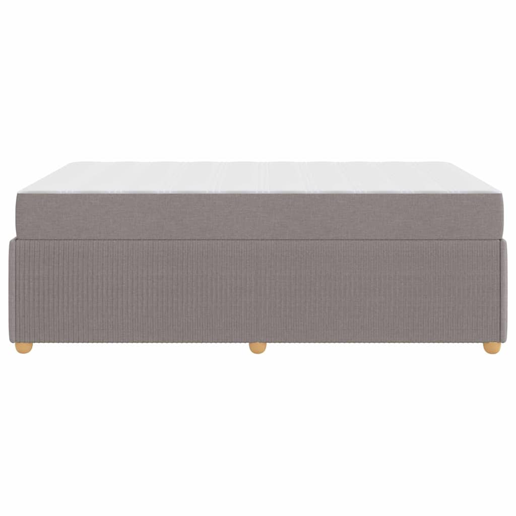 Bedframe met matras Taupe 120 x 200 cm Stof is nu te koop bij PeponiXL, paradijselijk wonen!