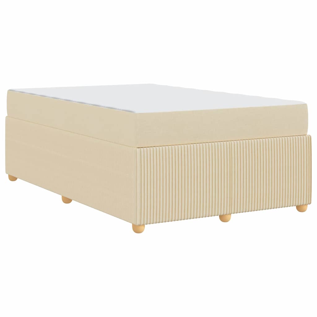 Bedframe met matras Crème 120 x 200 cm Stof is nu te koop bij PeponiXL, paradijselijk wonen!